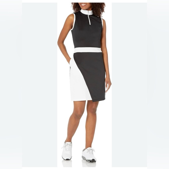 PGA TOUR Women's Colorblock Wrap Skirt Dress NWT Small - Picture 1 of 11